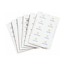 Badgemaker insert badges 54x90mm 200 pcs white