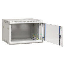 19" Wandgehäuse Flat Pack 21HE, Tiefe 600 mm, RAL7035