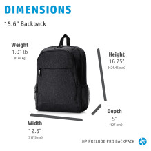 HP Prelude Pro 39,6cm 15,6" Notebook Rucksack Schwarz
