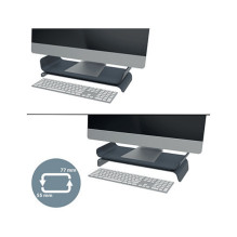 LEITZ Ergo Monitor Stand, Dark Grey LEITZ Ergo Monitor Stand, Dark Grey