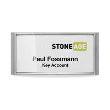 DURABLE Namensschild Classic m Magnet 34x74mm 10 St silber DURABLE Namensschild Classic m Magnet 34x74mm 10 St silber