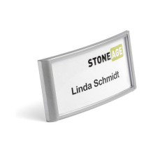 DURABLE Namensschild Classic m Magnet 34x74mm 10 St silber DURABLE Namensschild Classic m Magnet 34x74mm 10 St silber