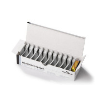 DURABLE Namensschild Classic m Magnet 34x74mm 10 St silber DURABLE Namensschild Classic m Magnet 34x74mm 10 St silber