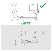 LEITZ Ergo Dual Monitor Arm grau, 1120x110x600 LEITZ Ergo Dual Monitor Arm grau, 1120x110x600