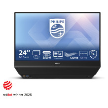 60,5 cm (23,8 colio) 1920 x 1080 pikselių Philips 24B2D5300 / 00 16:9 „Full HD“ IPS 4 ms 120 Hz HDMI USB šakotuvas VESA 