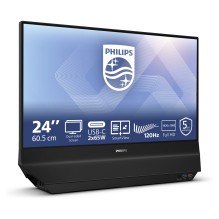 60,5 cm (23,8 colio) 1920 x 1080 pikselių Philips 24B2D5300 / 00 16:9 „Full HD“ IPS 4 ms 120 Hz HDMI USB šakotuvas VESA 