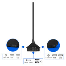 60,5 cm (23,8 colio) 1920 x 1080 pikselių Philips 24B2D5300 / 00 16:9 „Full HD“ IPS 4 ms 120 Hz HDMI USB šakotuvas VESA 