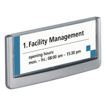 Türschild ClckSign149x52,5 Kleben / Schrauben graphit