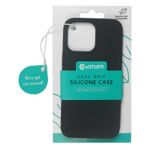 eStuff Madrid Silktouch Silikon dėklas, skirtas iPhone 14 Pro Max Black eStuff Madrid Silktouch Silikon dėklas, skirtas iPhone 14 Pro Max Black
