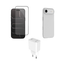 eStuff rinkinys, skirtas „iPhone Air“: įkroviklis, apsauginis dėklas ir ekrano apsauga eStuff rinkinys, skirtas „iPhone Air“: įkroviklis, apsauginis dėklas ir ekrano apsauga