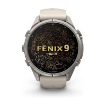 Garmin fenix 9 Pro 43mm Titan Nebelgrau / Sandstein Silikon Garmin fenix 9 Pro 43mm Titan Nebelgrau / Sandstein Silikon