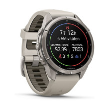 Garmin fenix 9 Pro 43mm Titan Nebelgrau / Sandstein Silikon Garmin fenix 9 Pro 43mm Titan Nebelgrau / Sandstein Silikon