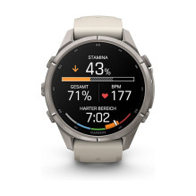 Garmin fenix 9 Pro 43mm Titan Nebelgrau / Sandstein Silikon Garmin fenix 9 Pro 43mm Titan Nebelgrau / Sandstein Silikon
