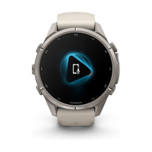 Garmin fenix 9 Pro 43mm Titan Nebelgrau / Sandstein Silikon Garmin fenix 9 Pro 43mm Titan Nebelgrau / Sandstein Silikon
