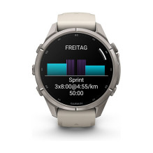 Garmin fenix 9 Pro 43mm Titan Nebelgrau / Sandstein Silikon Garmin fenix 9 Pro 43mm Titan Nebelgrau / Sandstein Silikon