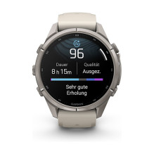 Garmin fenix 9 Pro 43mm Titan Nebelgrau / Sandstein Silikon Garmin fenix 9 Pro 43mm Titan Nebelgrau / Sandstein Silikon