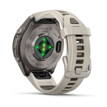 Garmin fenix 9 Pro 43mm Titan Nebelgrau / Sandstein Silikon Garmin fenix 9 Pro 43mm Titan Nebelgrau / Sandstein Silikon