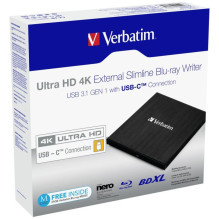 Optinis įrenginys Verbatim x6 Ultra Blu-ray plonas Ultra HD 4K (43888) Optinis įrenginys Verbatim x6 Ultra Blu-ray plonas Ultra HD 4K (43888)