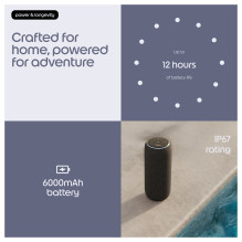 Motorola „Moto Sound Flow“ nešiojama „Bluetooth“ „Wi-Fi“ kolonėlė 30W „Sound by Bose“ IP67 12-hourMMB Motorola „Moto Sound Flow“ nešiojama „Bluetooth“ „Wi-Fi“ kolonėlė 30W „Sound by Bose“ IP67 12-hourMMB