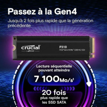 SSD diskas Crucial P310 4TB M.2 2280 PCI-E x4 Gen4 NVMe (CT4000P310SSD5)