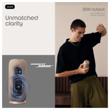Motorola „Moto Sound Flow“ 30W nešiojama kolonėlė „Sound by Bose Wi-Fi Bluetooth“ IP67 12h pilkai ruda