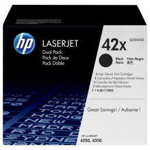 HP tonerio kasetė 42X Q5942XD juodos spalvos dviguba pakuotė, po 20 000 puslapių