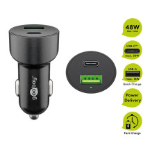 Car charger adapter 48W black Car charger adapter 48W black