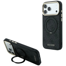 Dėklas Guess PU 4G Ring Stand MagSafe Apple iPhone 18 Pro juodas Dėklas Guess PU 4G Ring Stand MagSafe Apple iPhone 18 Pro juodas