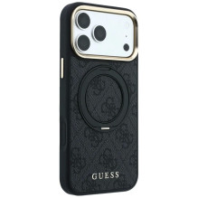 Dėklas Guess PU 4G Ring Stand MagSafe Apple iPhone 18 Pro Max juodas Dėklas Guess PU 4G Ring Stand MagSafe Apple iPhone 18 Pro Max juodas