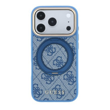Dėklas Guess PU 4G Ring Stand MagSafe Apple iPhone 18 Pro mėlynas Dėklas Guess PU 4G Ring Stand MagSafe Apple iPhone 18 Pro mėlynas