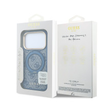 Dėklas Guess PU 4G Ring Stand MagSafe Apple iPhone 18 Pro mėlynas Dėklas Guess PU 4G Ring Stand MagSafe Apple iPhone 18 Pro mėlynas
