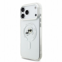 Dėklas Karl Lagerfeld IML K&amp;CH Heads Metal Frame MagSafe Apple iPhone 18 Pro Max