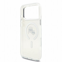 Dėklas Karl Lagerfeld IML K&amp;CH Heads Metal Frame MagSafe Apple iPhone 18 Pro Max