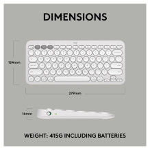 PEBBLE KEYS 2 K380S TONAL WHITE PEBBLE KEYS 2 K380S TONAL WHITE