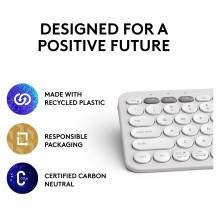 PEBBLE KEYS 2 K380S TONAL WHITE PEBBLE KEYS 2 K380S TONAL WHITE