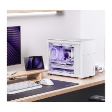 Jonsbo D31 Micro-ATX Gehäuse, Tempered Glass - weiß
