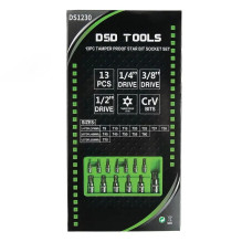 Star-shaped "TORX" bit set, 13 pcs. DS1230 Star-shaped "TORX" bit set, 13 pcs. DS1230