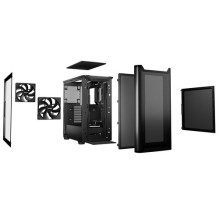 Be quiet PURE BASE 501 Airflow Window (Black, Tempered Glass)