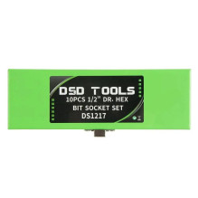 1 / 2" HEX Socket Wrench Set of Six-Point Sockets, 10 pcs. DS1217 1 / 2" HEX Socket Wrench Set of Six-Point Sockets, 10 pcs. DS1217