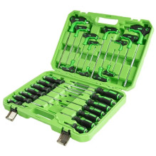 Set of 26 pcs high-quality screwdrivers and T-handle hex keys with round end and star keys DS1005 Set of 26 pcs high-quality screwdrivers and T-handle hex keys with round end and star keys DS1005