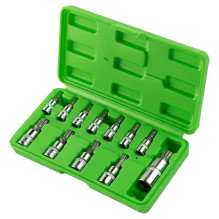 "STAR PLUS" "TORX" GALVUČIŲ-ANTGALIŲ RINKINYS 1 / 4", 3 / 8", 1 / 2' PAVAROS, 12VNT DS1236