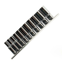 11 PCS. 3 / 8" 6-POINT DEEP SOCKETS 8 - 19 MM ON RAIL DS1301 11 PCS. 3 / 8" 6-POINT DEEP SOCKETS 8 - 19 MM ON RAIL DS1301