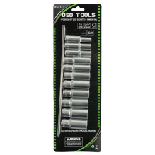 11 VNT. 3 / 8″ ILGŲ 6 KAMPŲ GALVUČIŲ RINKINYS (8-19 MM) ANT LAIKIKLIO DS1311 11 VNT. 3 / 8″ ILGŲ 6 KAMPŲ GALVUČIŲ RINKINYS (8-19 MM) ANT LAIKIKLIO DS1311