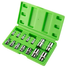 14 VNT. E-ŽVAIGŽDĖS FORMOS GALVUČIŲ RINKINYS 1 / 4", 3 / 8", 1 / 2" DS1312 14 VNT. E-ŽVAIGŽDĖS FORMOS GALVUČIŲ RINKINYS 1 / 4", 3 / 8", 1 / 2" DS1312