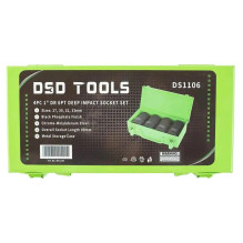 1" PAVAROS 6-SIDED DEEP IMPACT SOCKET SET, 4PCS. DS1106 1" PAVAROS 6-SIDED DEEP IMPACT SOCKET SET, 4PCS. DS1106