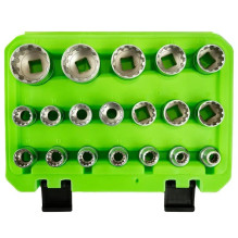 19 VNT. 1 / 2" JUNGTIES "GEAR LOCK" GALVUTĖS 8-32 MM DS1316 19 VNT. 1 / 2" JUNGTIES "GEAR LOCK" GALVUTĖS 8-32 MM DS1316