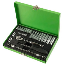 24 VNT. 1 / 4" TERKŠLĖ IR GALVUČIŲ RINKINYS DS1336