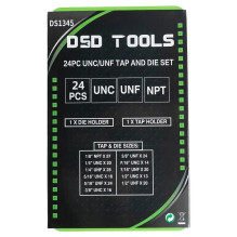 24 PCS UNC / UNF Threaded Nuts and Thread Cutters Set DS1345 24 PCS UNC / UNF Threaded Nuts and Thread Cutters Set DS1345