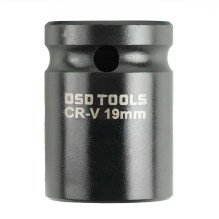 1 / 2" SOCKET 19 MM 6-POINT IMPACT HEAD, EUROPEAN STYLE DS1162