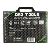 170 VNT. HSS GRĄŽTŲ RINKINYS 1 - 10 mm DS1438 170 VNT. HSS GRĄŽTŲ RINKINYS 1 - 10 mm DS1438